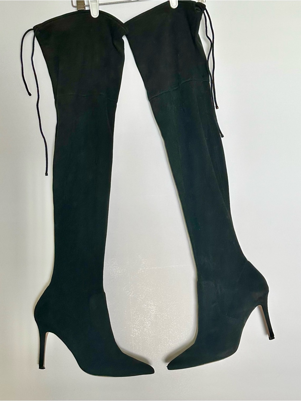 ALDO Women’s Over-the-Knee Pointed Stiletto Boots - Black Suede Sz 11